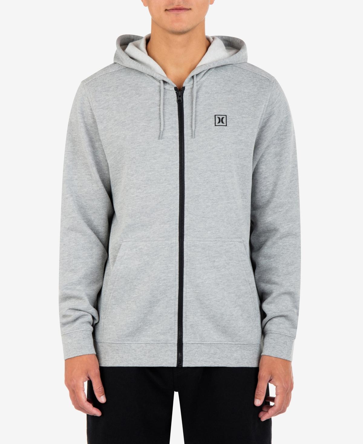 Hurley Mens Icon Chest Logo Full Zip Hooded Sweatshirt Product Image