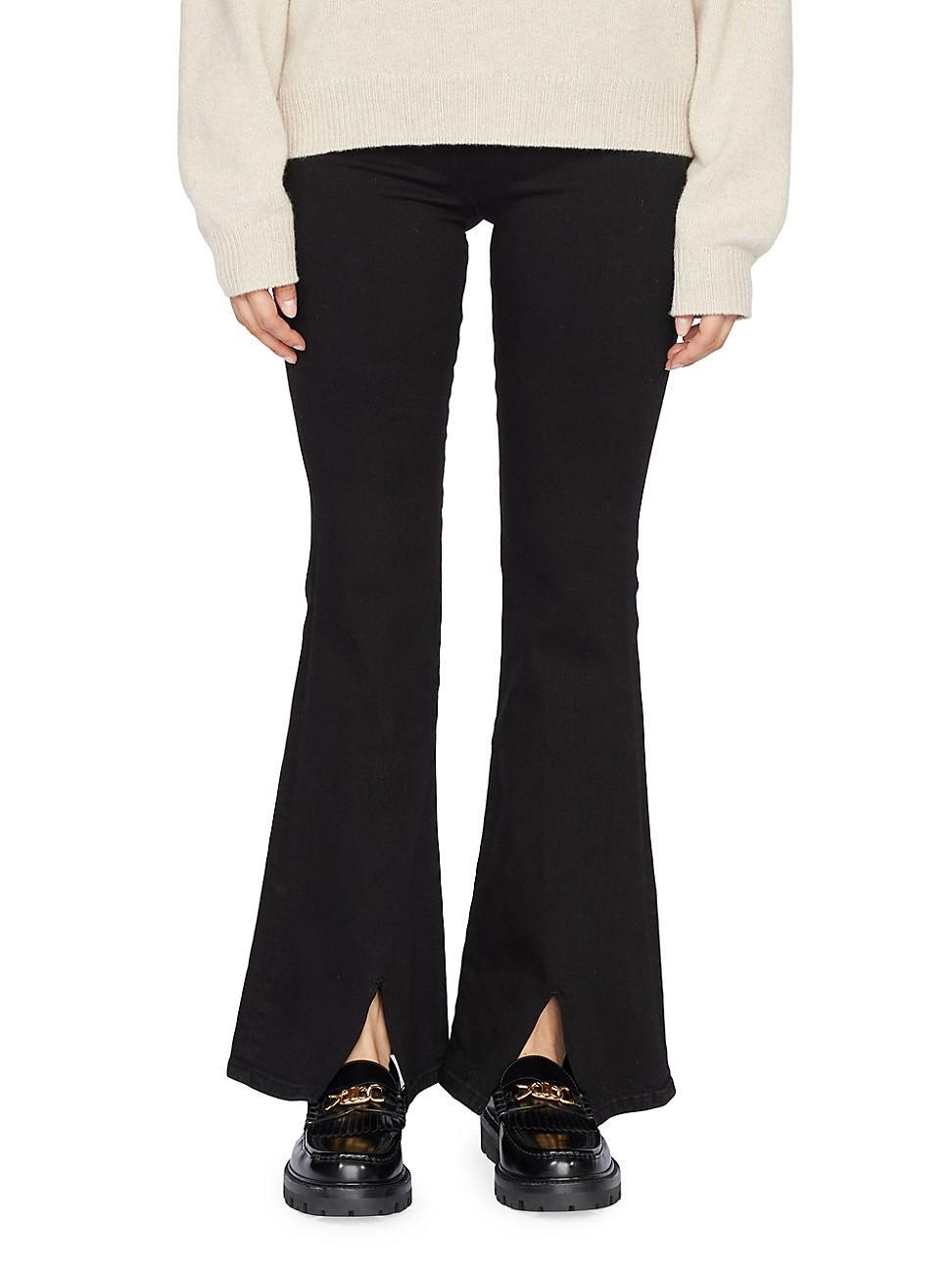 Womens Jet Set High-Rise Stretch Flare Pull-On Jeans Product Image