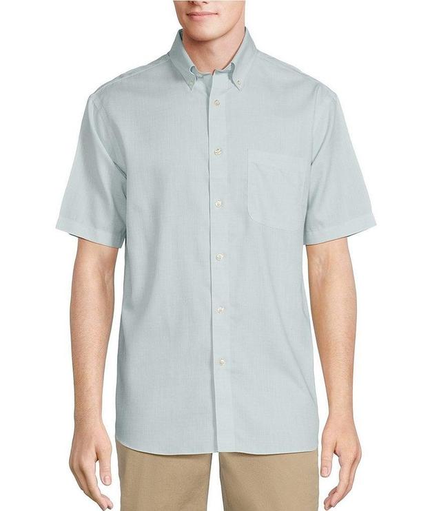 Gold Label Roundtree & Yorke Big & Tall Full Fit Non-Iron Short Sleeve Oxford Sport Shirt Product Image