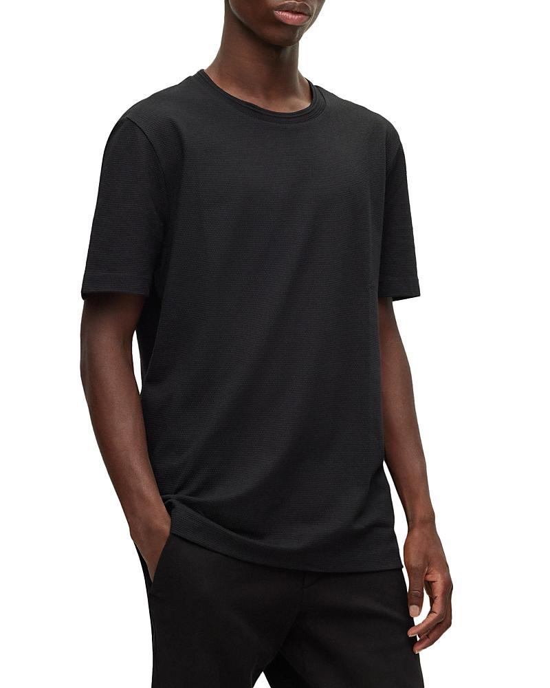 Boss Tiburt Regular Fit Textured Short Sleeve Tee Product Image