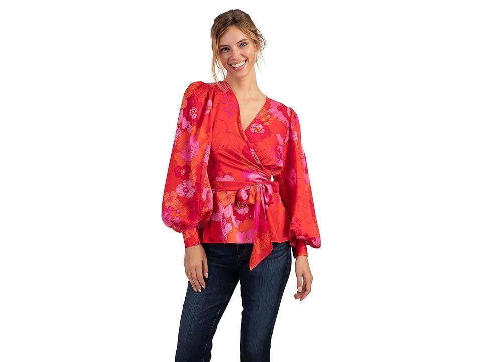 Trina Turk Aquatic Top (Rojo Multi) Women's Clothing Product Image