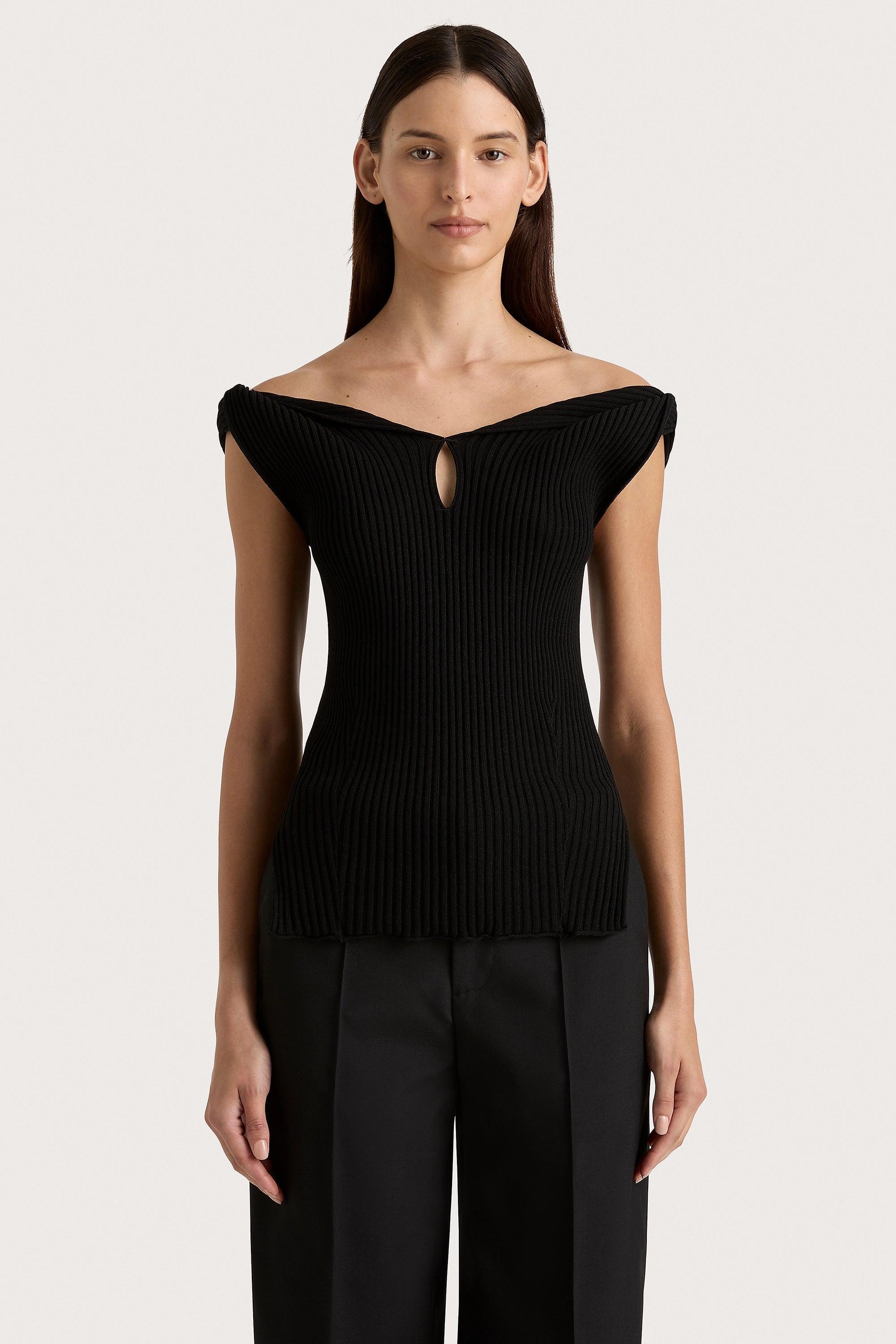 Heidi Knit Top Black Product Image