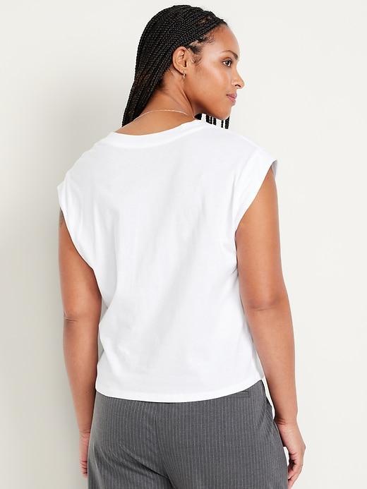 Sleeveless V-Neck Top Product Image