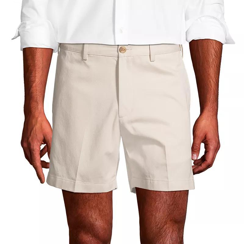 Mens Lands End Comfort Waist 6-inch No-Iron Chino Shorts Product Image