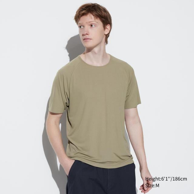 Mens Dry-Ex T-Shirt (Light) Olive XL UNIQLO US Product Image