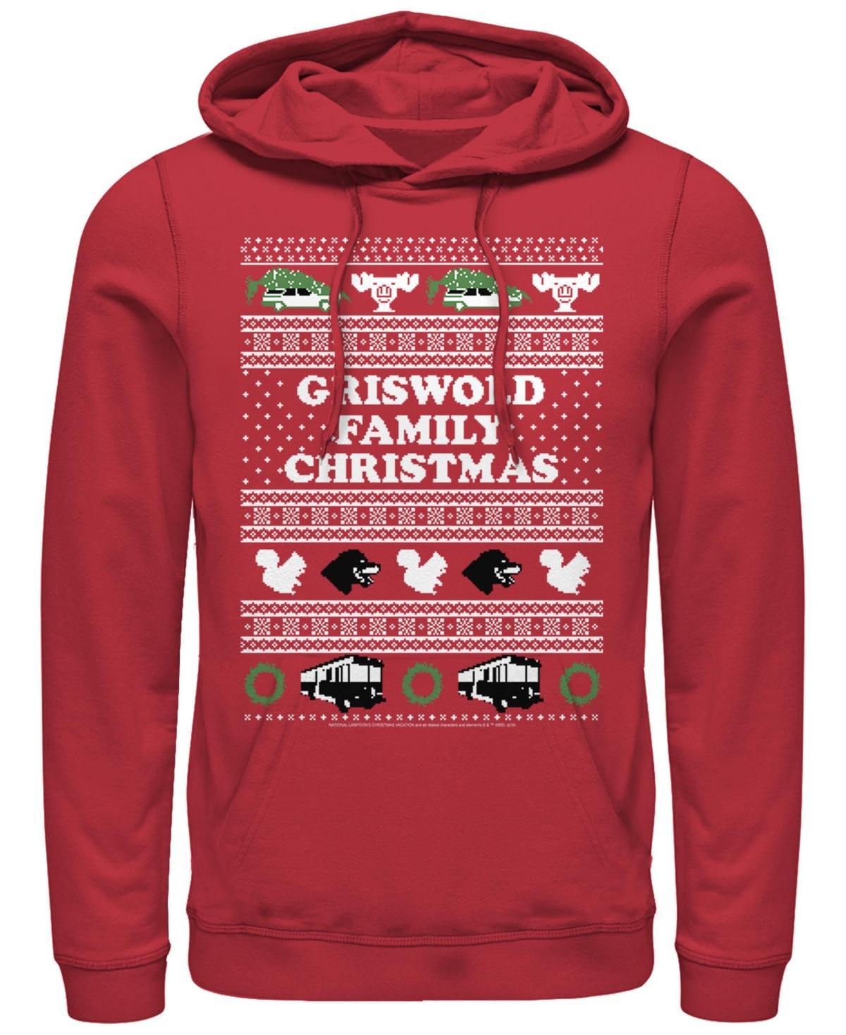 Mens National Lampoons Christmas Vacation Logo Ugly Sweater Hoodie Product Image