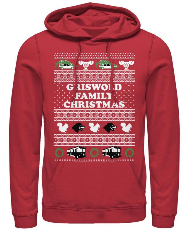 Mens National Lampoons Christmas Vacation Logo Ugly Sweater Hoodie Product Image