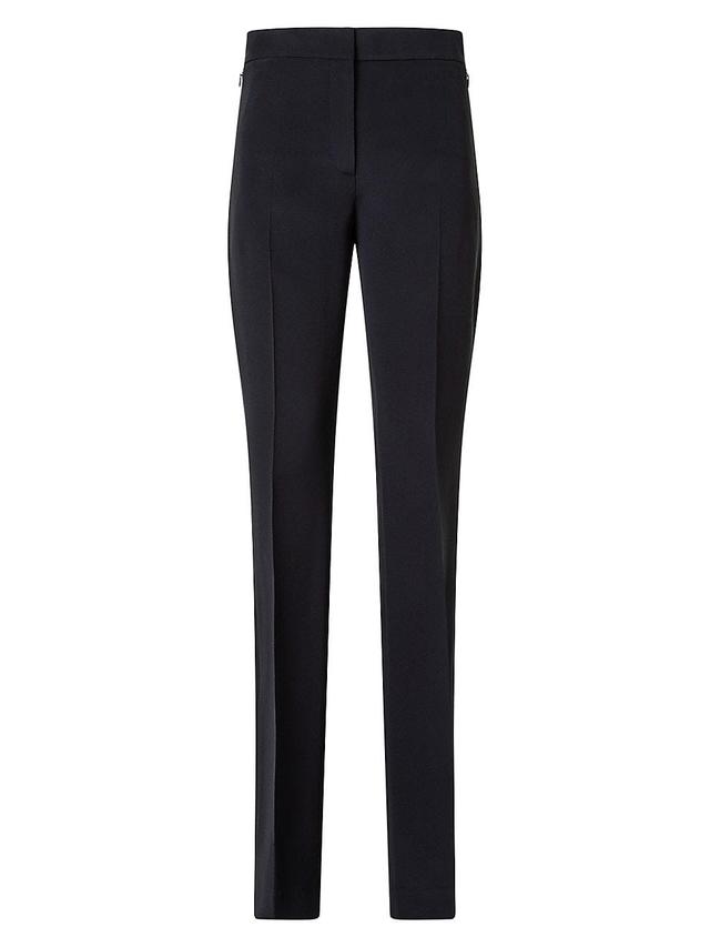 Womens Silk Slim-Straight Pants Product Image