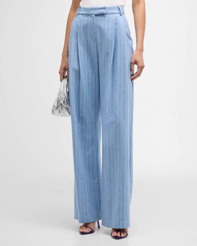 Stripe Wide-Leg Pants Product Image