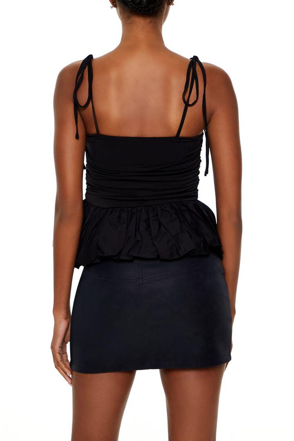 Tie-Strap Peplum Cami | Forever 21 Product Image