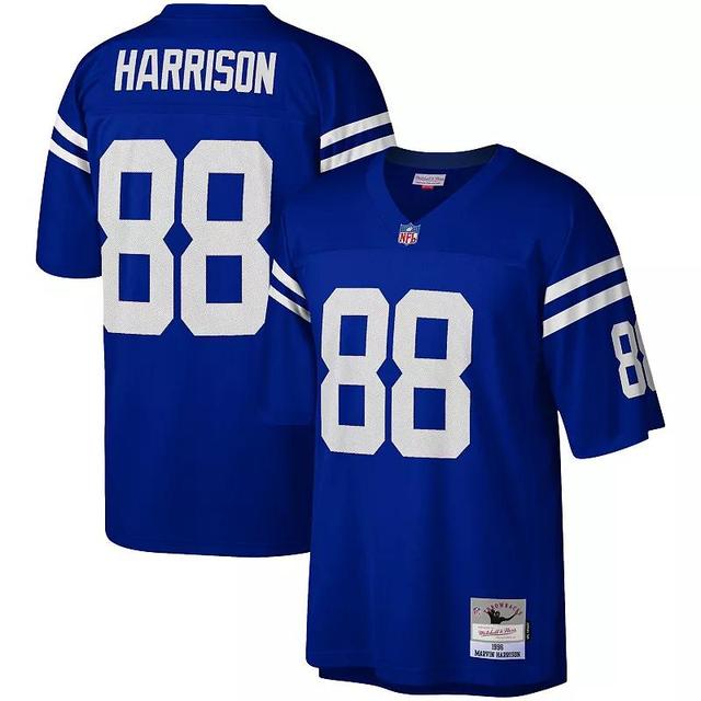 Mens Mitchell & Ness Marvin Harrison Royal Indianapolis Colts 1996 Legacy Replica Jersey Product Image