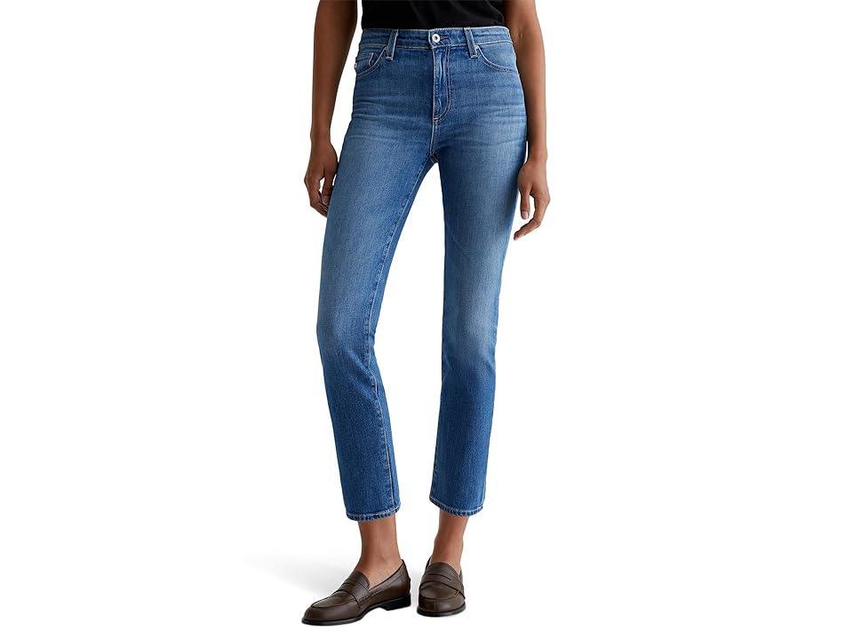 AG Jeans Mari Mid Rise Slim Straight Jeans in Runway (Runway) Women's Jeans Product Image