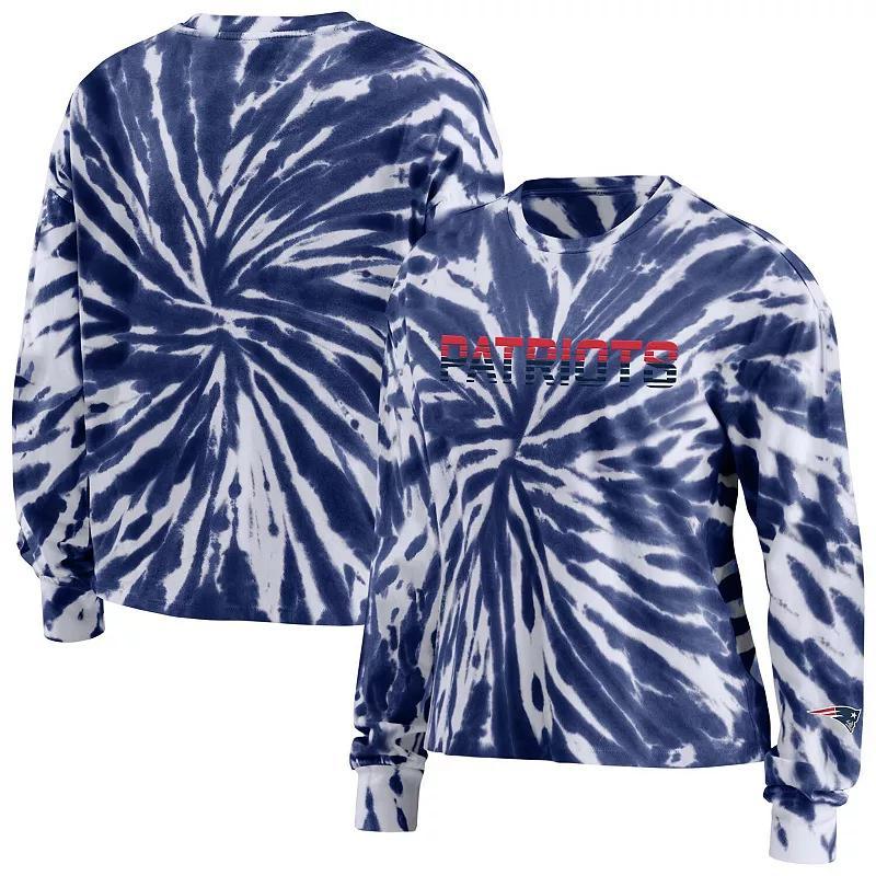 Womens WEAR by Erin Andrews Scarlet Nebraska Huskers Tie-Dye Long Sleeve T-Shirt Product Image