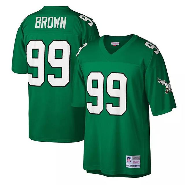 Mens Mitchell & Ness Jerome Brown Kelly Green Philadelphia Eagles Legacy Replica Jersey - Kelly Green Product Image