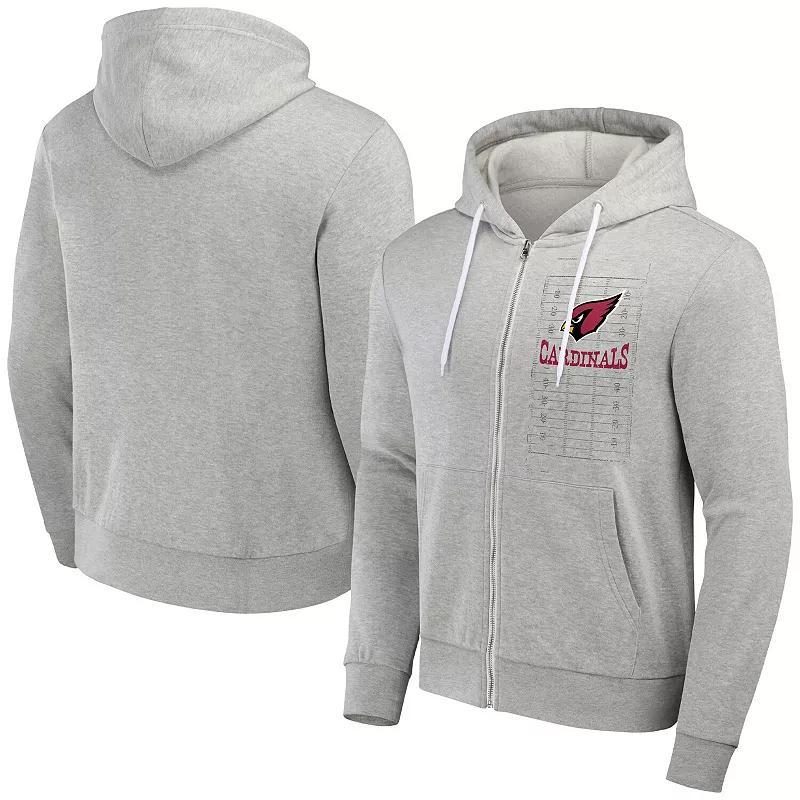 Mens NFL x Darius Rucker Collection by Fanatics Heather Gray Arizona Cardinals Domestic Full-Zip Hoodie Product Image