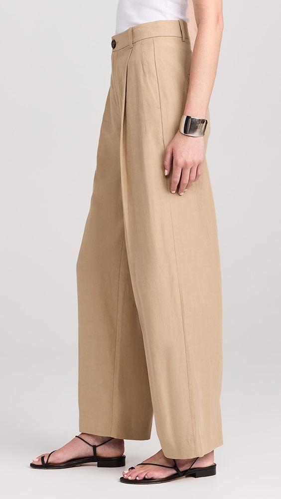 Vince High Waisted Casual Tailored Wide Leg Pants | Shopbop Product Image