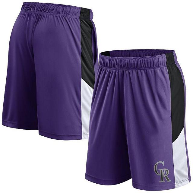 Mens Fanatics Branded Colorado Rockies Primary Logo Shorts Product Image