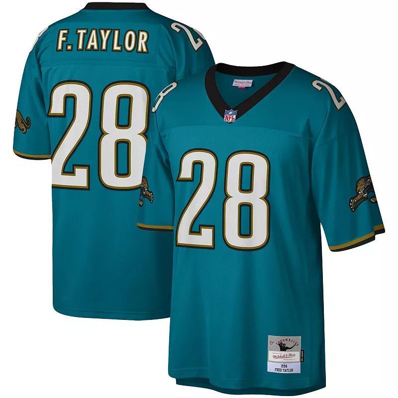 Mens Mitchell & Ness Fred Taylor Teal Jacksonville Jaguars Legacy Replica Jersey Product Image