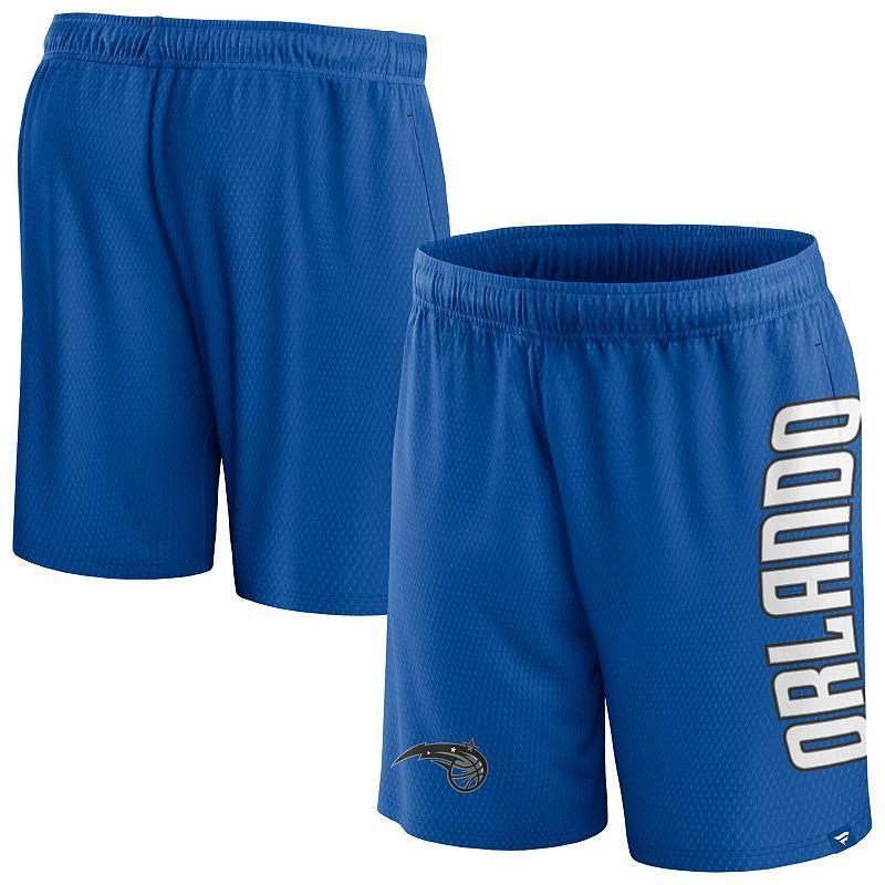 Mens Fanatics Branded Blue Orlando Magic Post Up Mesh Shorts MAG Blue Product Image