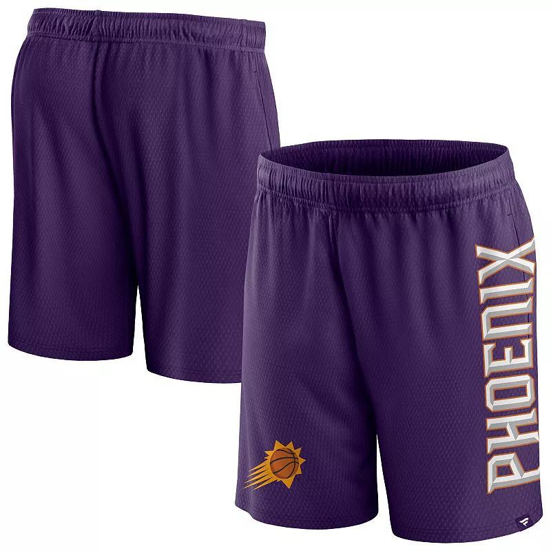 Mens Fanatics Branded Purple Phoenix Suns Post Up Mesh Shorts Product Image