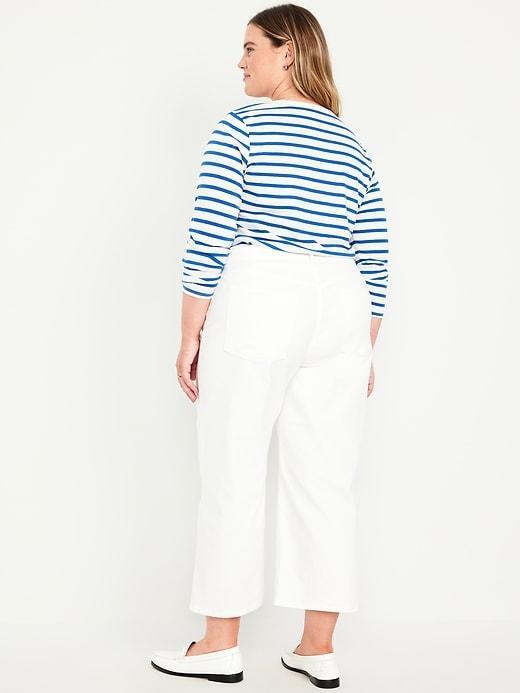 High-Waisted Wow Crop Wide-Leg Jeans Product Image