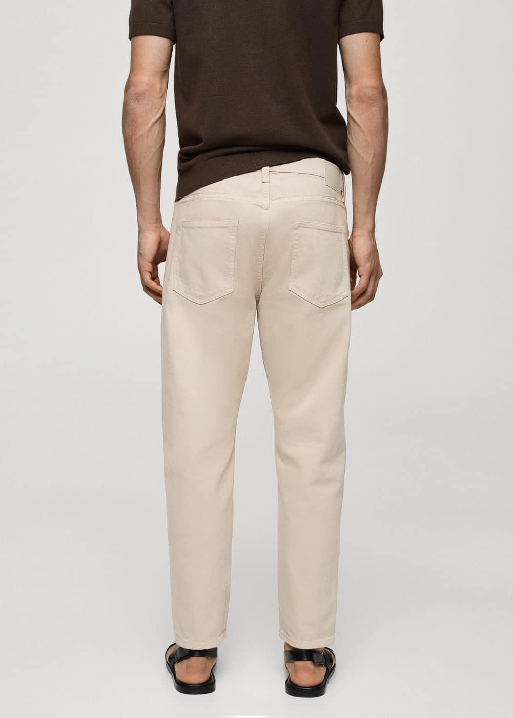 MANGO MAN - Ben cotton tappered-fit jeans beigeMen Product Image