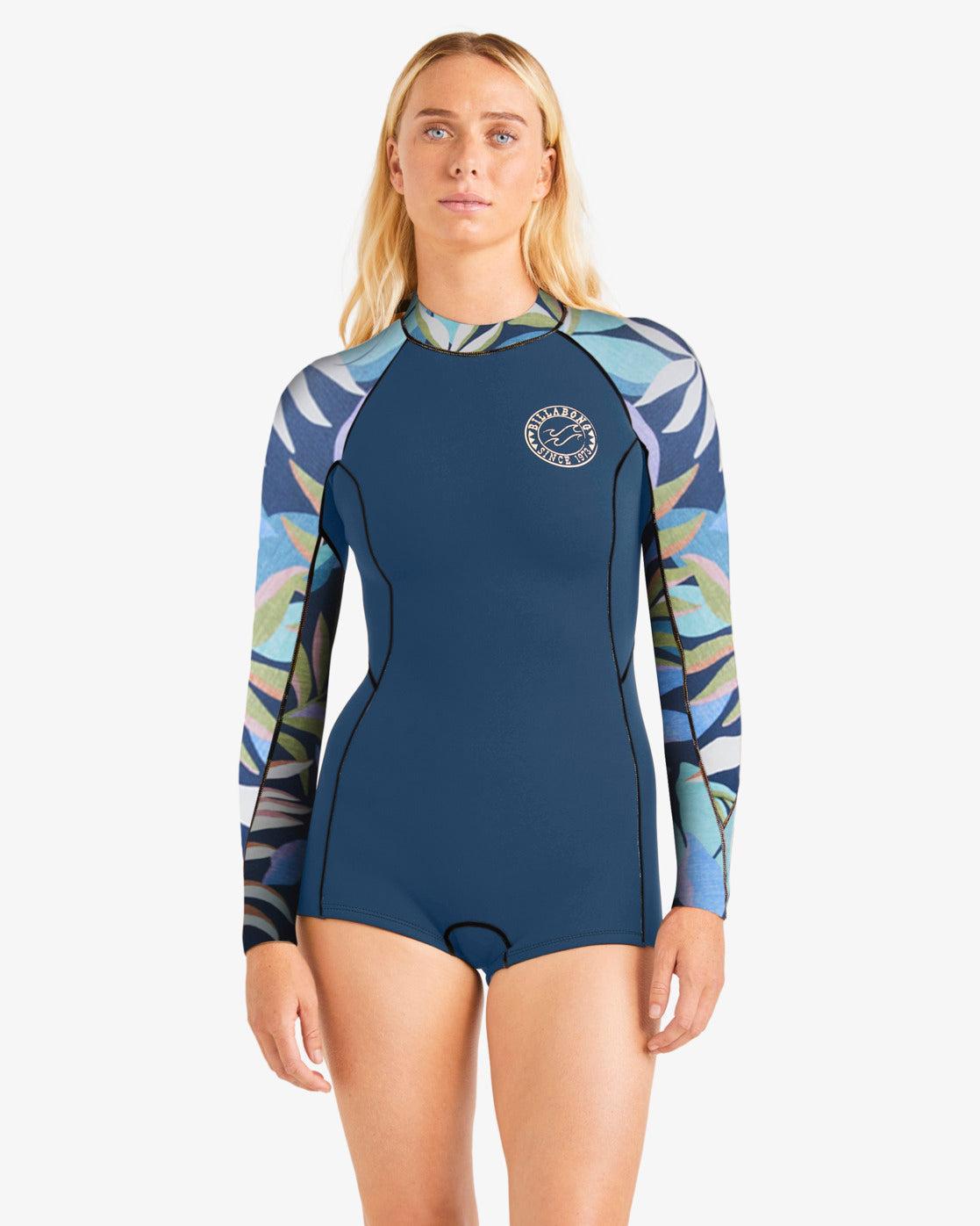 Spring Fever Long Sleeve Spring Wetsuit - Indigo Ocean Female Product Image