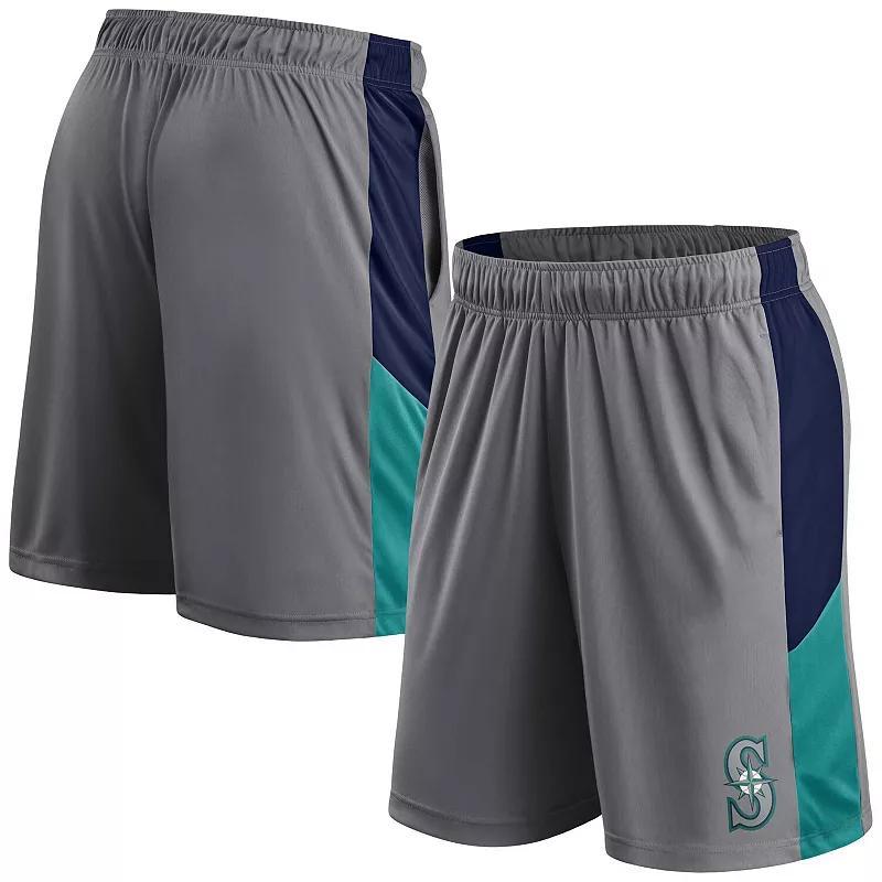 Mens Fanatics Gray New England Patriots Primary Logo Shorts Product Image