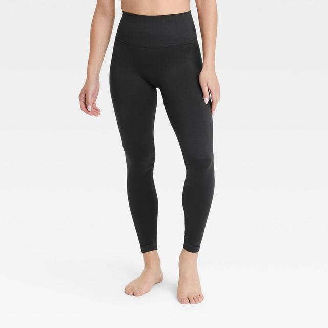 Womens Seamless High-Rise Leggings - All In Motion Black Product Image