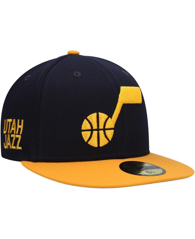 Mens New Era Navy Utah Jazz Midnight 59Fifty Fitted Hat - Navy Product Image