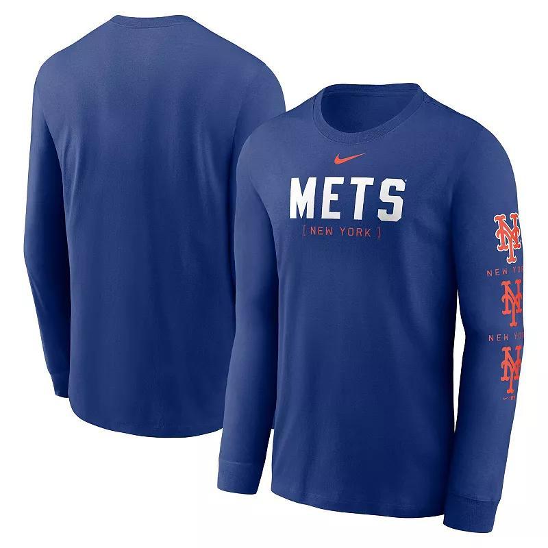 New York Yankees Repeater Nike Mens MLB Long-Sleeve T-Shirt Product Image