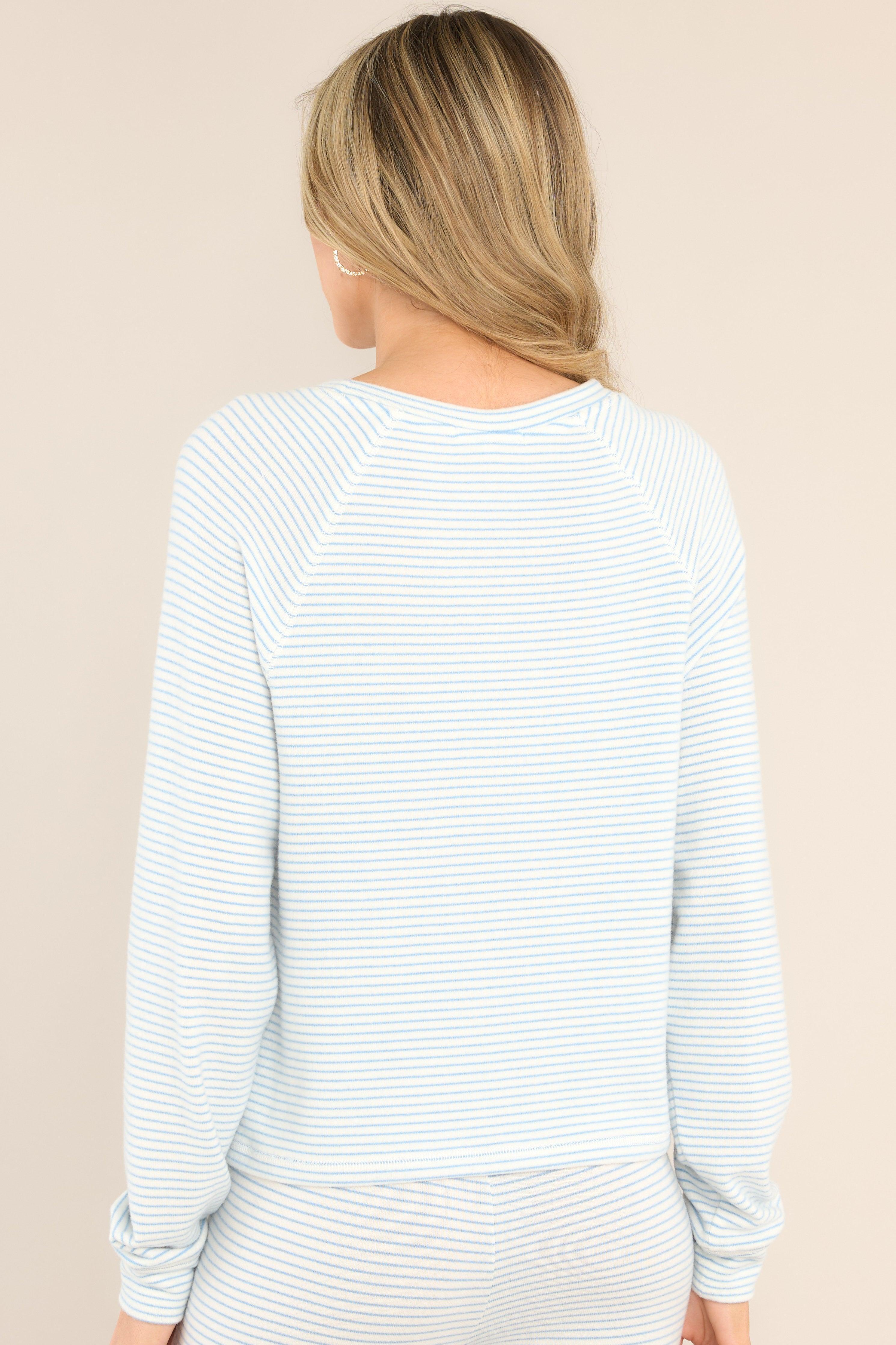 Z-Supply Staying In Blue Jay Stripe Long Sleeve Top Product Image