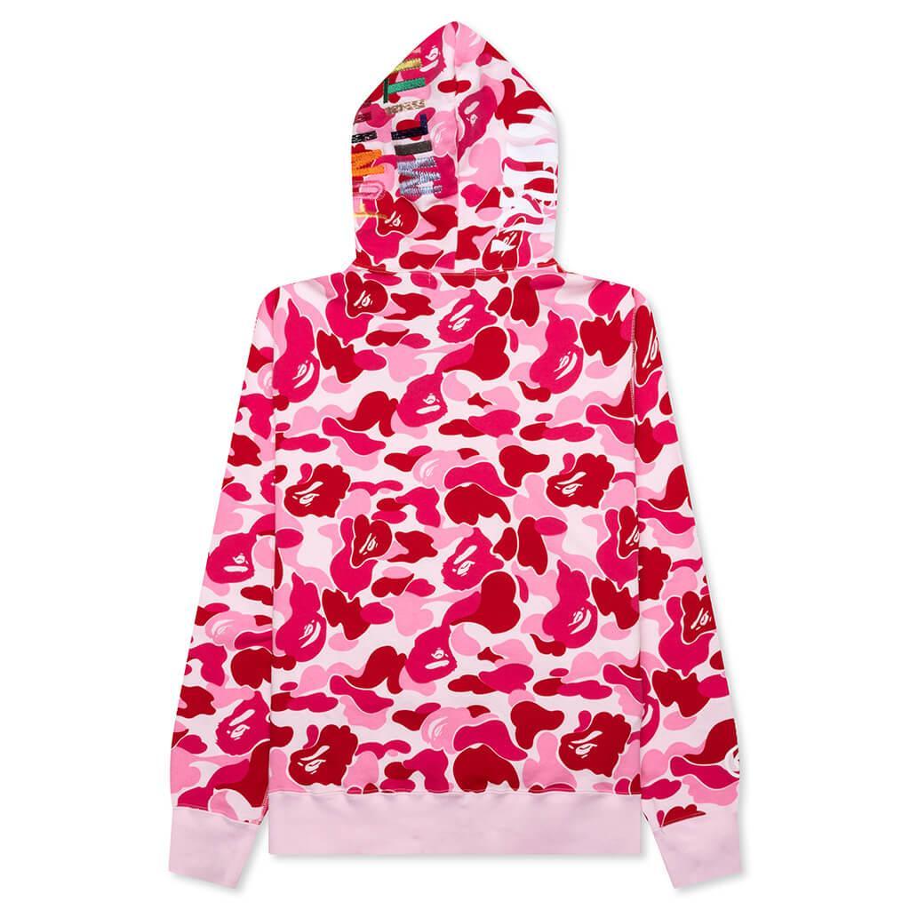 Abc Camo Tiger Full Zip Hoodie - Pink Male Product Image