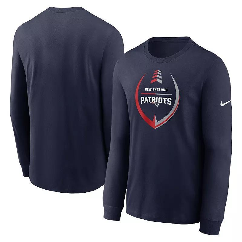 Mens Nike Tampa Bay Buccaneers Icon Legend Logo Performance Long Sleeve T-Shirt Product Image