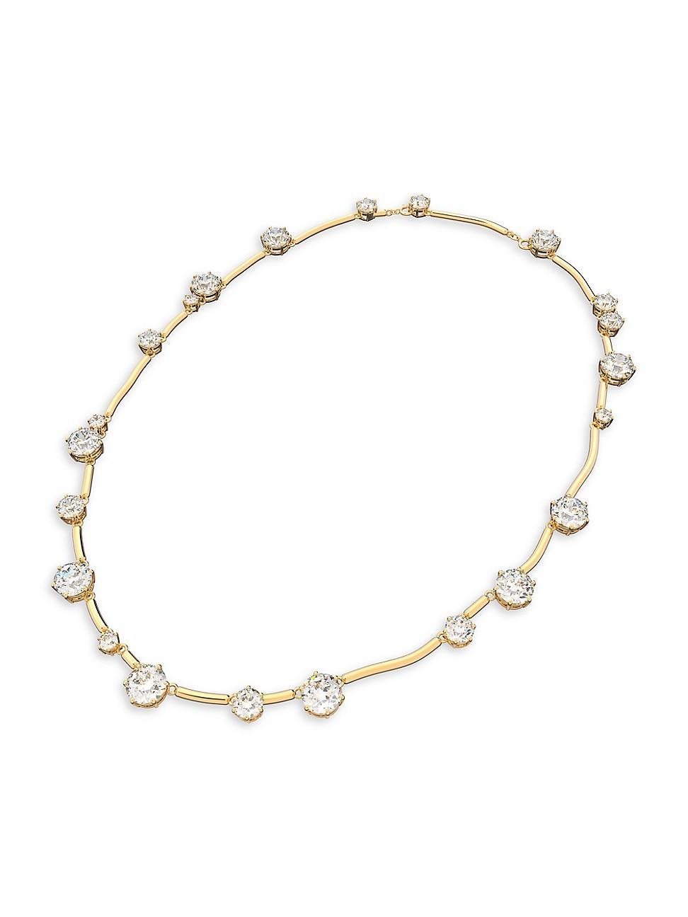 Womens Constella Swarovski Crystal Goldtone Strand Necklace Product Image