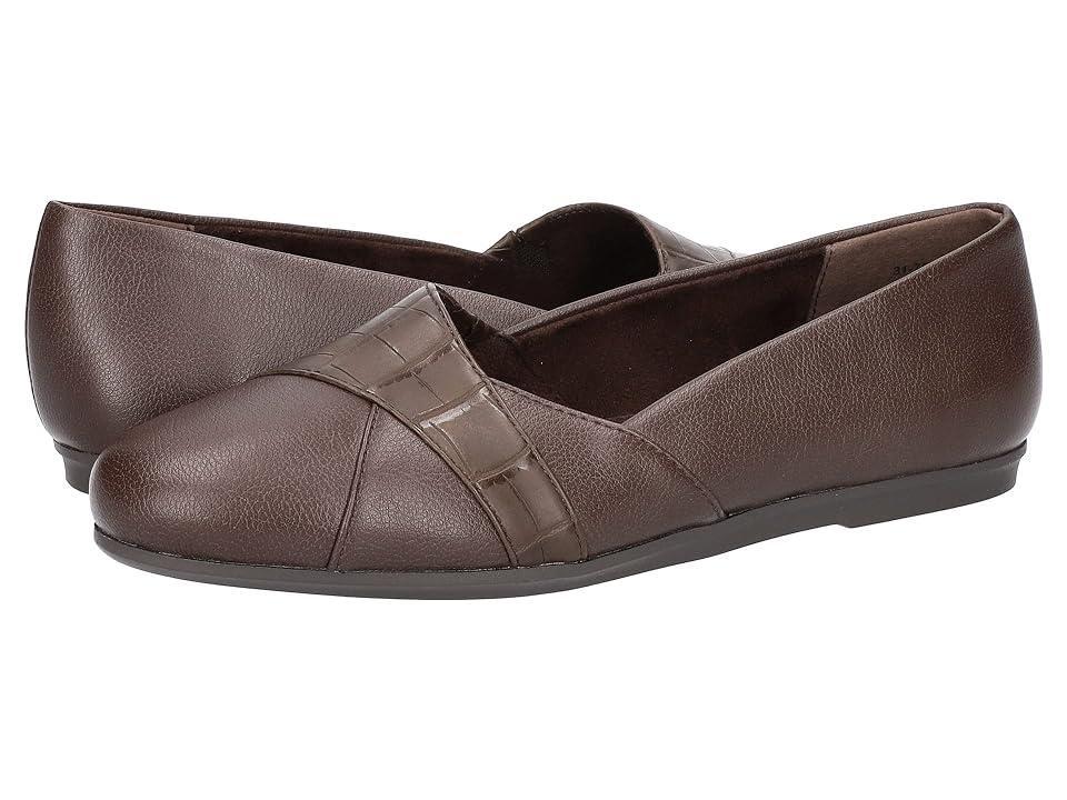 Easy Street Bessie (Brown/Croco) Women's Flat Shoes Product Image