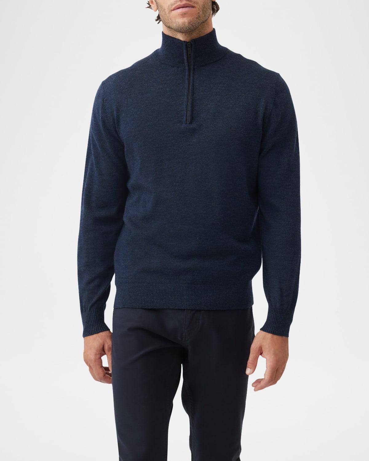 Mens Calderwell Wool Quarter-Zip Sweater Product Image