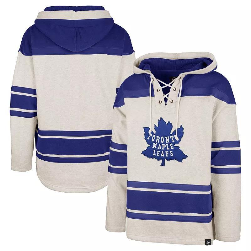 Mens 47 Oatmeal Toronto Maple Leafs Rockaway Lace-Up Pullover Hoodie Product Image