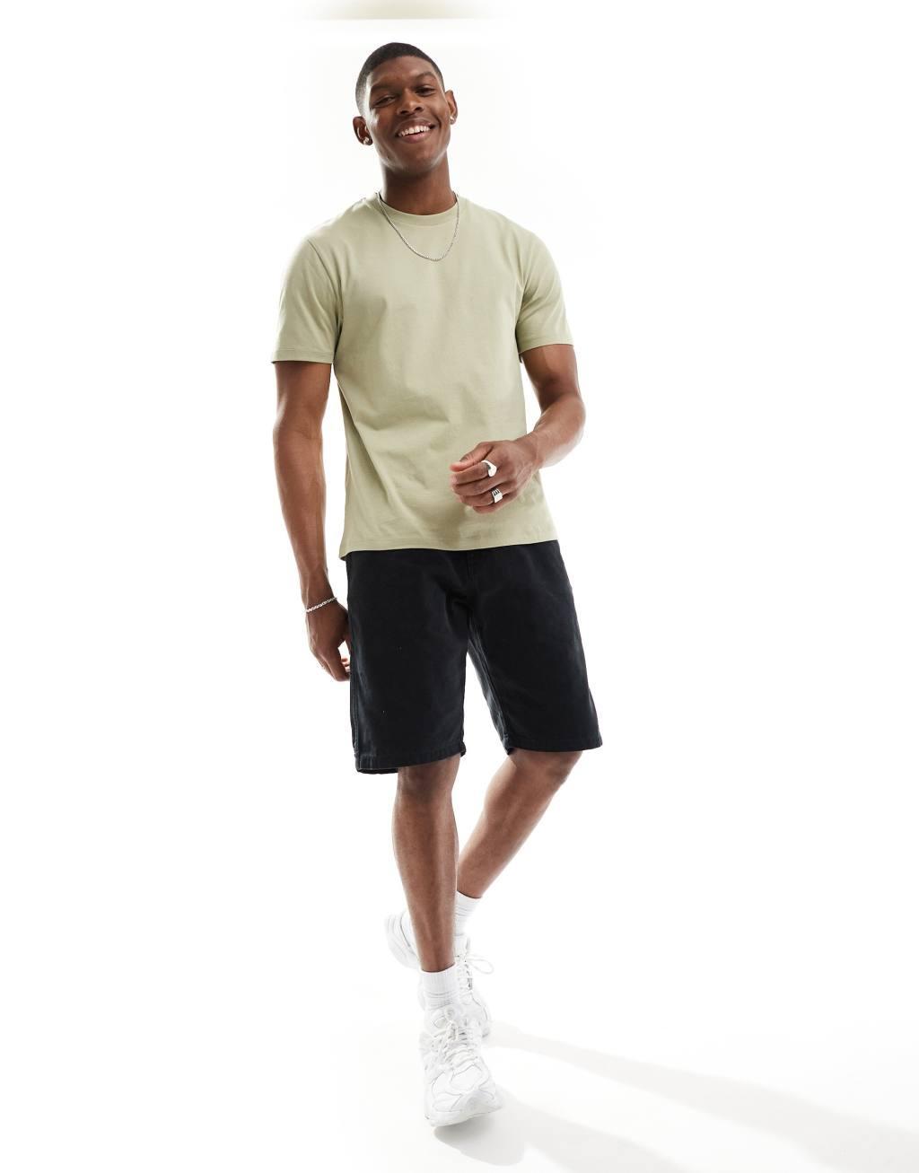 ASOS DESIGN essential crew neck t-shirt in khaki product image