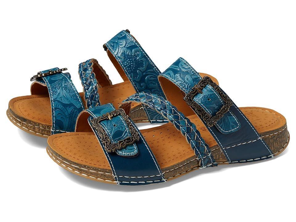 LArtiste by Spring Step Astra Platform Sandal | Womens | Blue | Size EU 37 / US 6.5-7 | Sandals Product Image