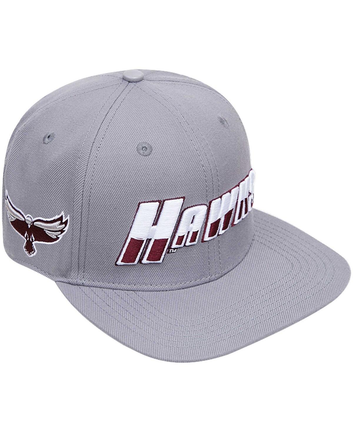 Mens Pro Standard  Gray Maryland Eastern Shore Hawks Evergreen Hawks Snapback Hat Product Image