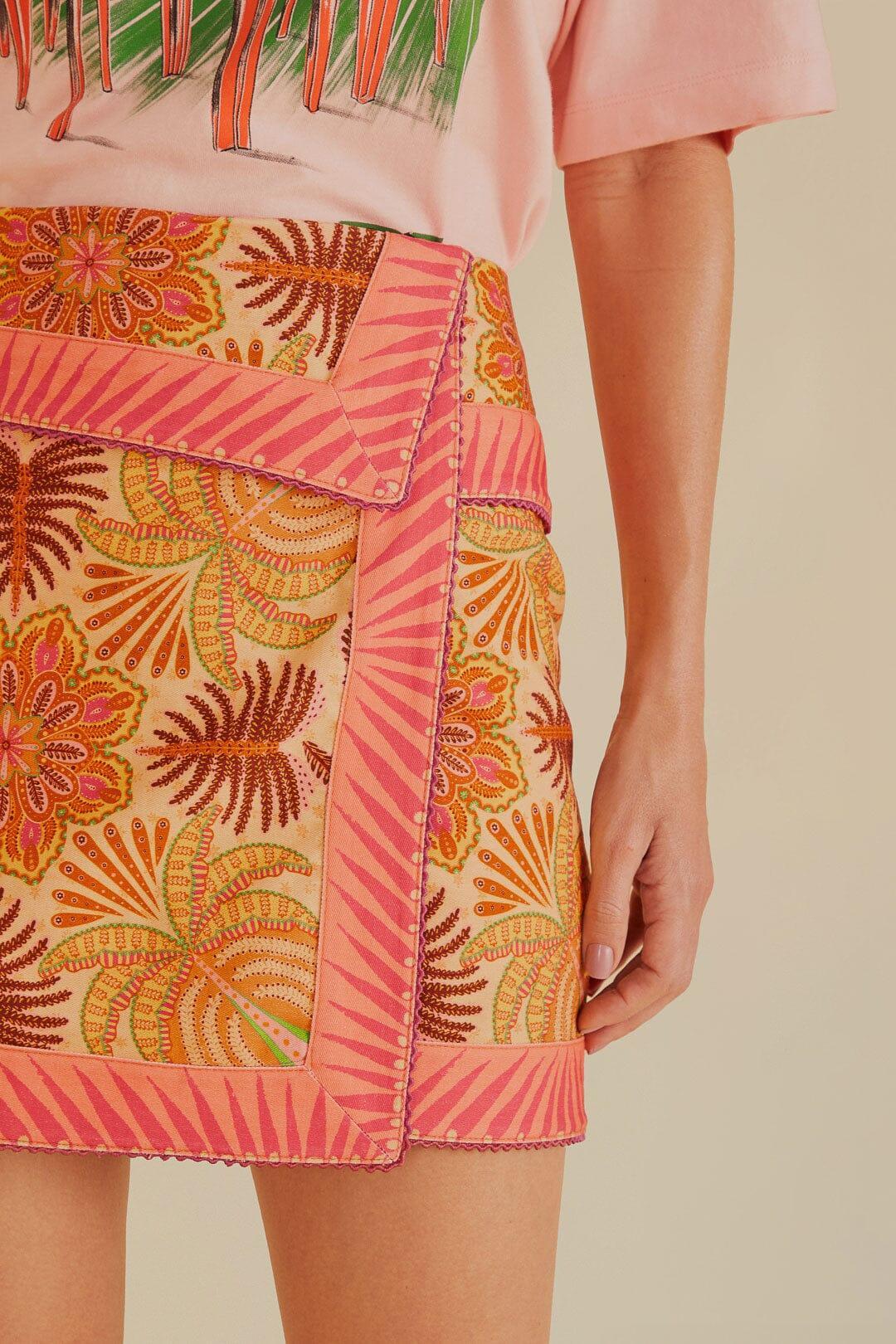 Sand Palm Scarf Skirt Product Image