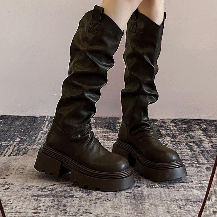 Platform Plain Tall Boots product image