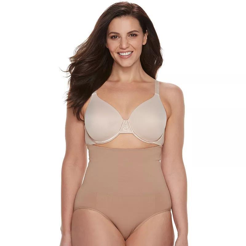 Plus Size Lunaire Firm Control Shapewear High-Waist Brief 3253HL, Womens Cafe Brown Product Image