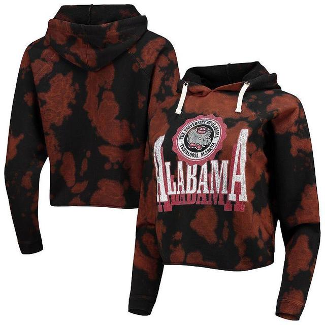 Womens Original Retro Brand Alabama Crimson Tide Vault Vintage Cropped Pullover Raglan Hoodie Product Image