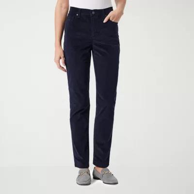 Gloria Vanderbilt Womens Amanda High Rise Straight Corduroy Pant Product Image