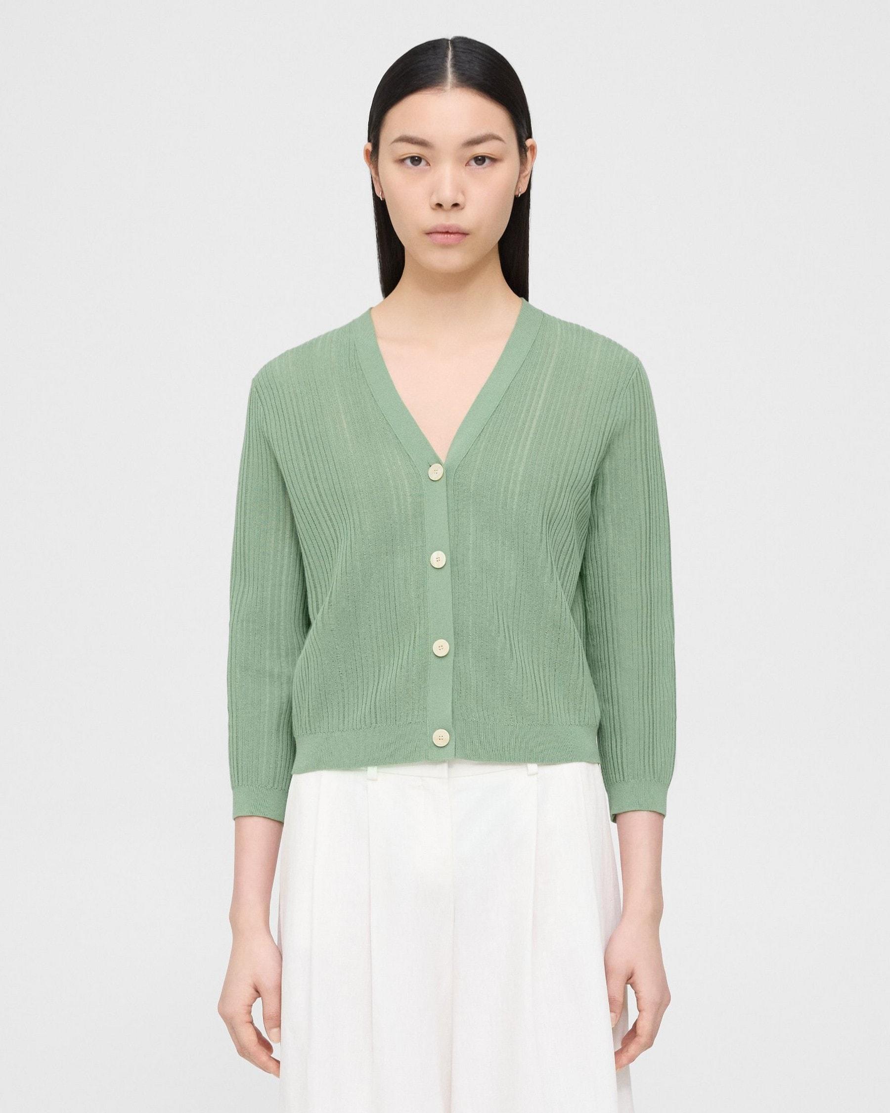 Shrunken Cardigan in Cotton-Blend product image