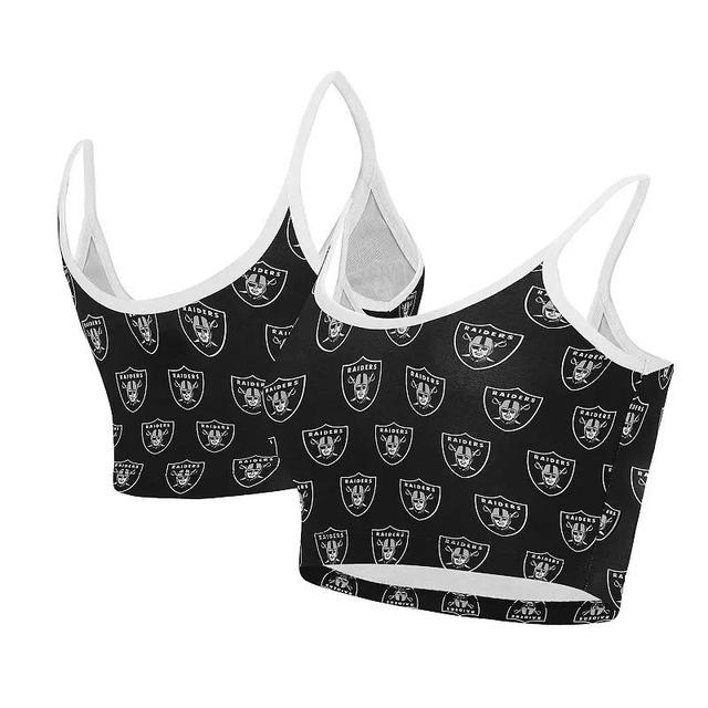 Womens Concepts Sport Black Las Vegas Raiders Gauge Lounge Bralette Product Image