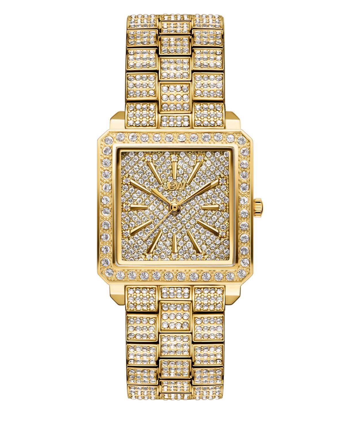 Jbw Womens Cristal 18k Gold-plated Stainless Steel Watch, 28mm Product Image