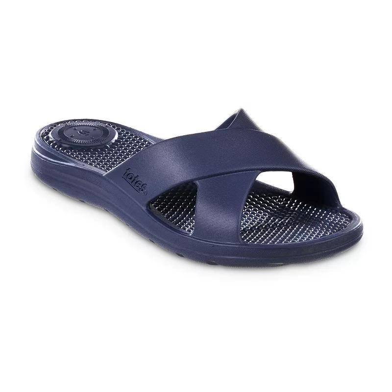 totes Womens Everywear Cross Slide Sandals Product Image